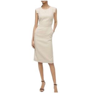 J. Crew Flax Resume Dress In Stretch Linen 4